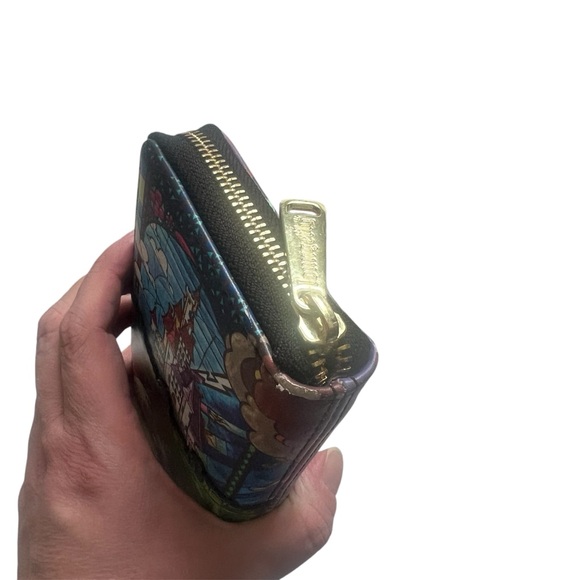 Disney Beauty and the Beast Loungefly Stained Glass Backpack and Wallet Set - Picture 6 of 8